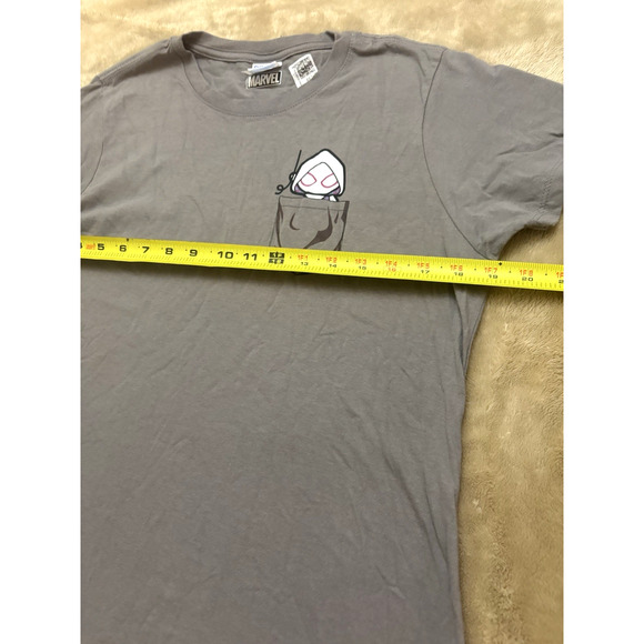 Marvel Spider-Gwen kawai Ghost Gray Women Shirt Size M short Sleeves - Picture 8 of 9